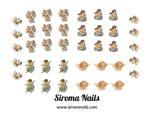 Cherub Nail Decals