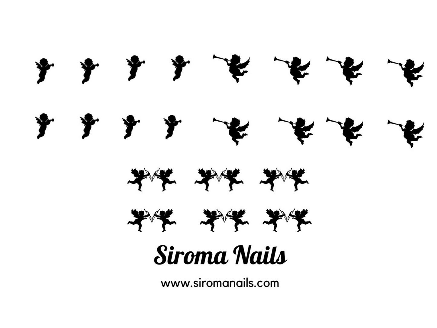 Cherub Nail Decals