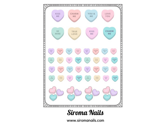 Valentine's Day Nail Decals